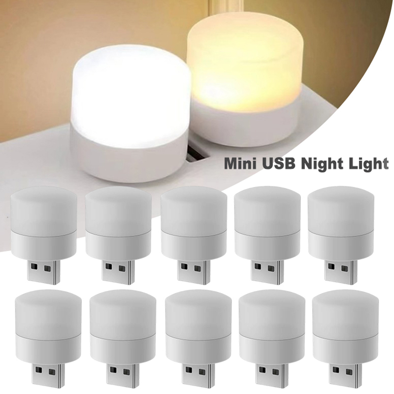 Photography Lighting Book - 1/20Pcs Mini USB Nachtlicht Warm Weiß