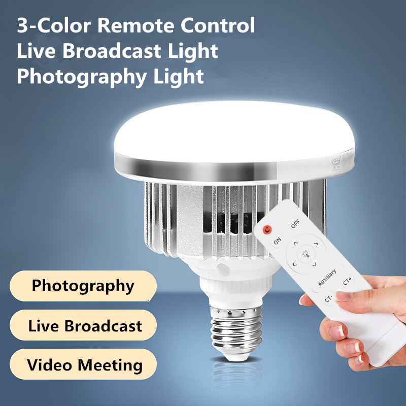 Photography Lighting System - 85 W LED-Fotobeleuchtungslampen, E27-Sockellampe mit Fernbedienung,