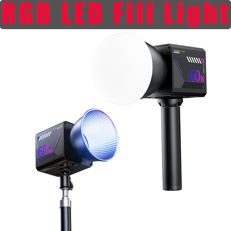 Photography Lightning - 60W RGB Videoleuchte Tragbares LED-Fotostudio-Licht mit