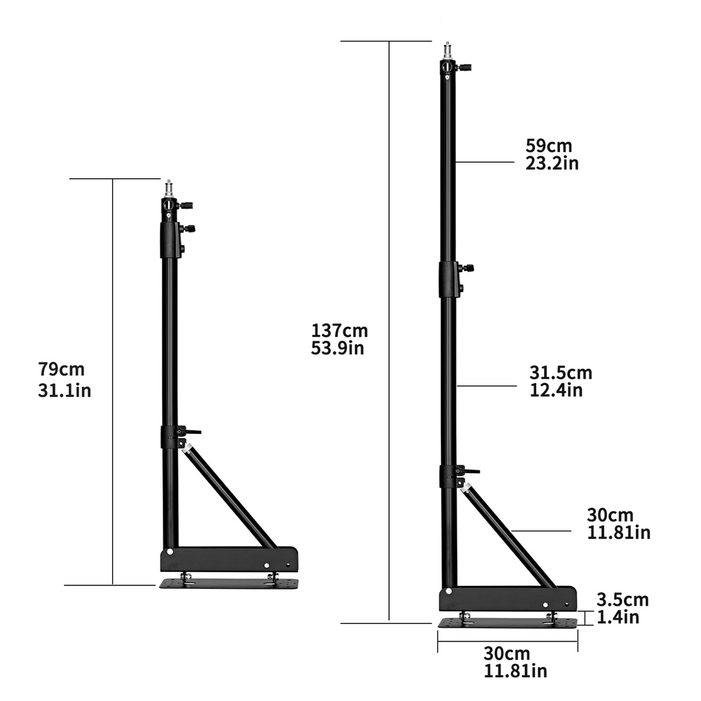 100/135/170 cm Wandmontage, dr – Photography Lighting System Bewertung und Preis