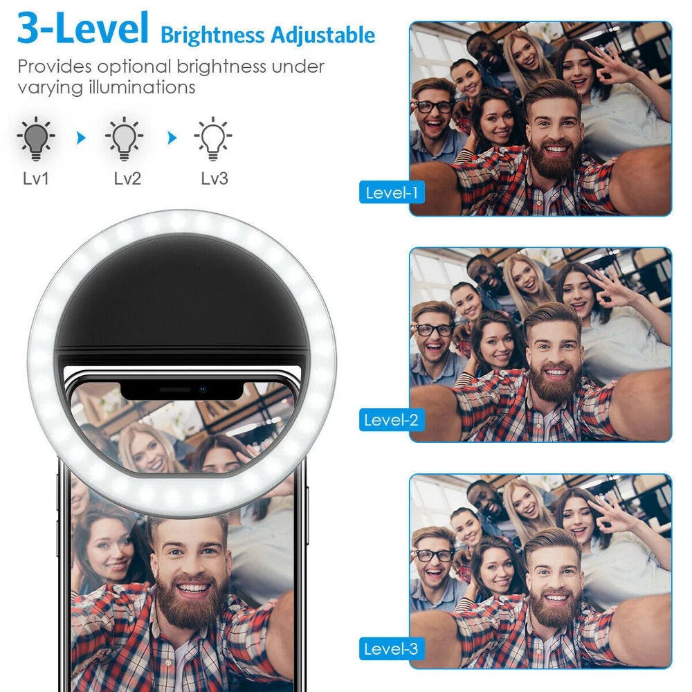 USB wiederauf ladbare LED Self – Photography Lightning Bewertung und Preis