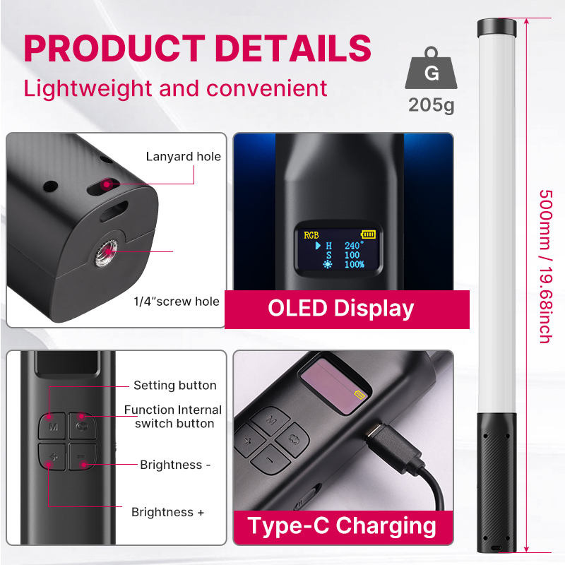 Ulanzi VL119 Handheld RGB Bunt – Photography Lighting System Bewertung und Preis