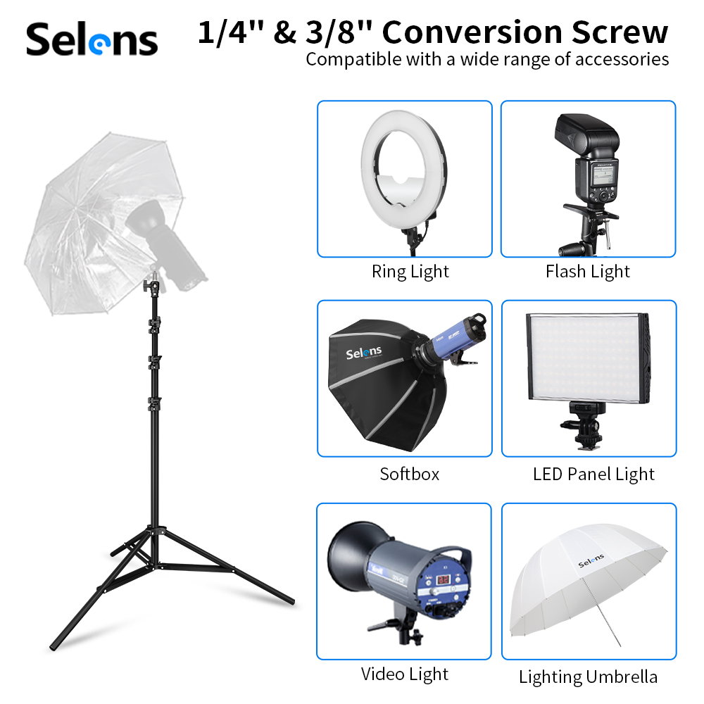 Selens 2,2~3,95m Luftkissen-Li – Photography Lighting System Bewertung und Preis